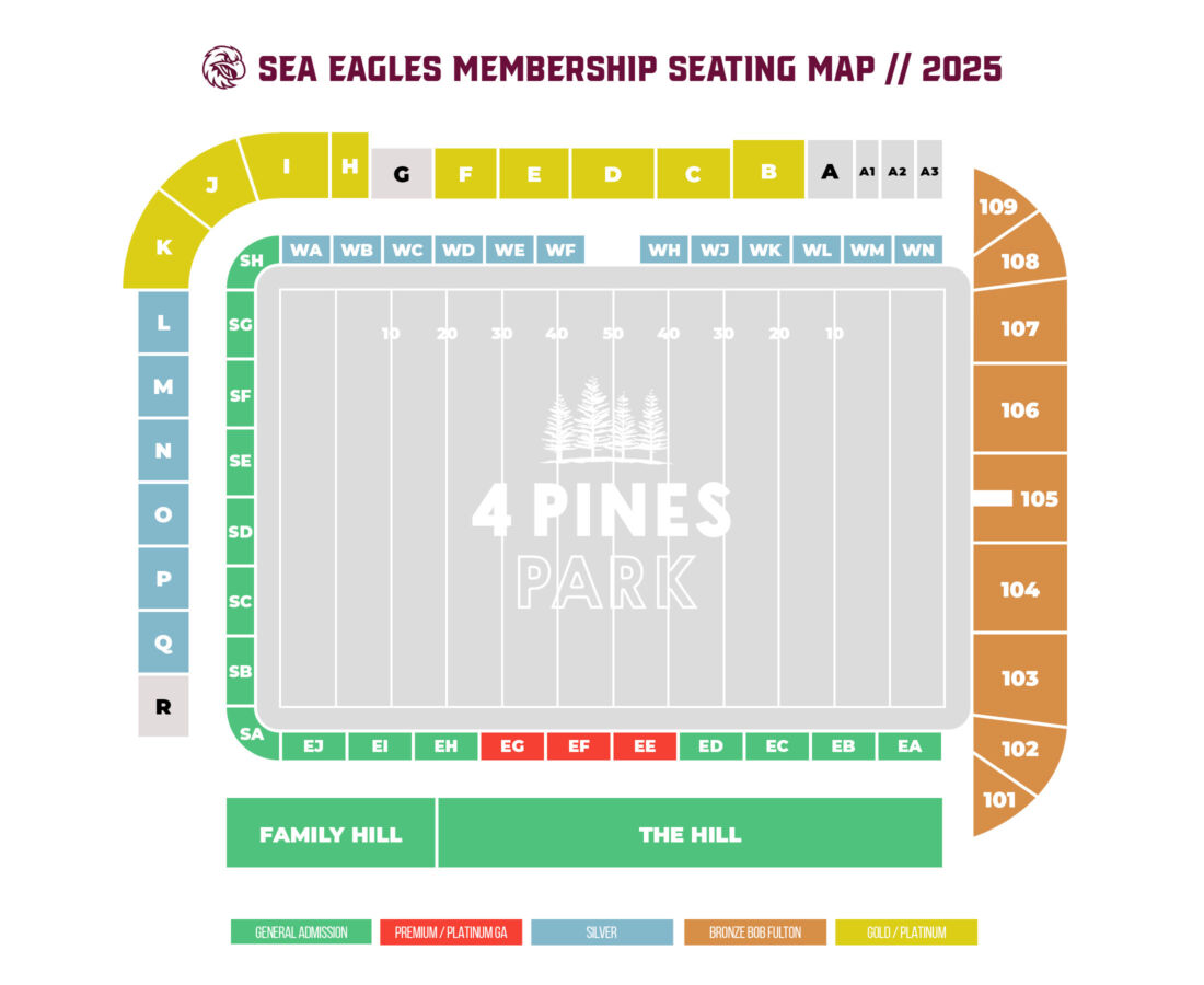 2025 Membership Seating Map