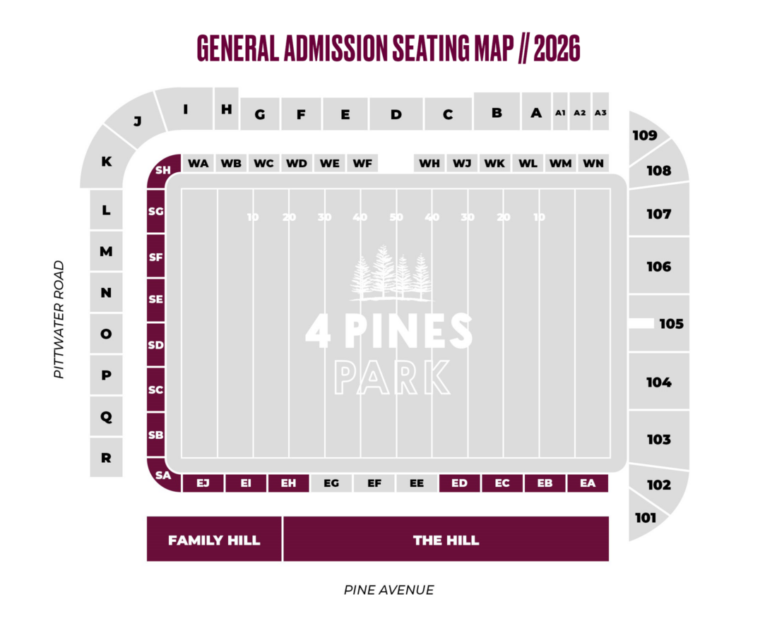 2026 GA Seating Map