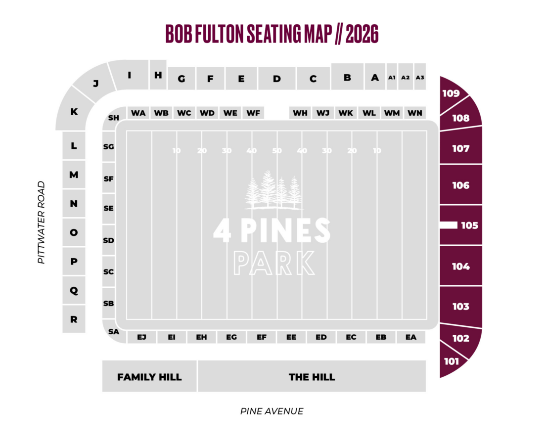 2026 Bob Fulton Seating Map