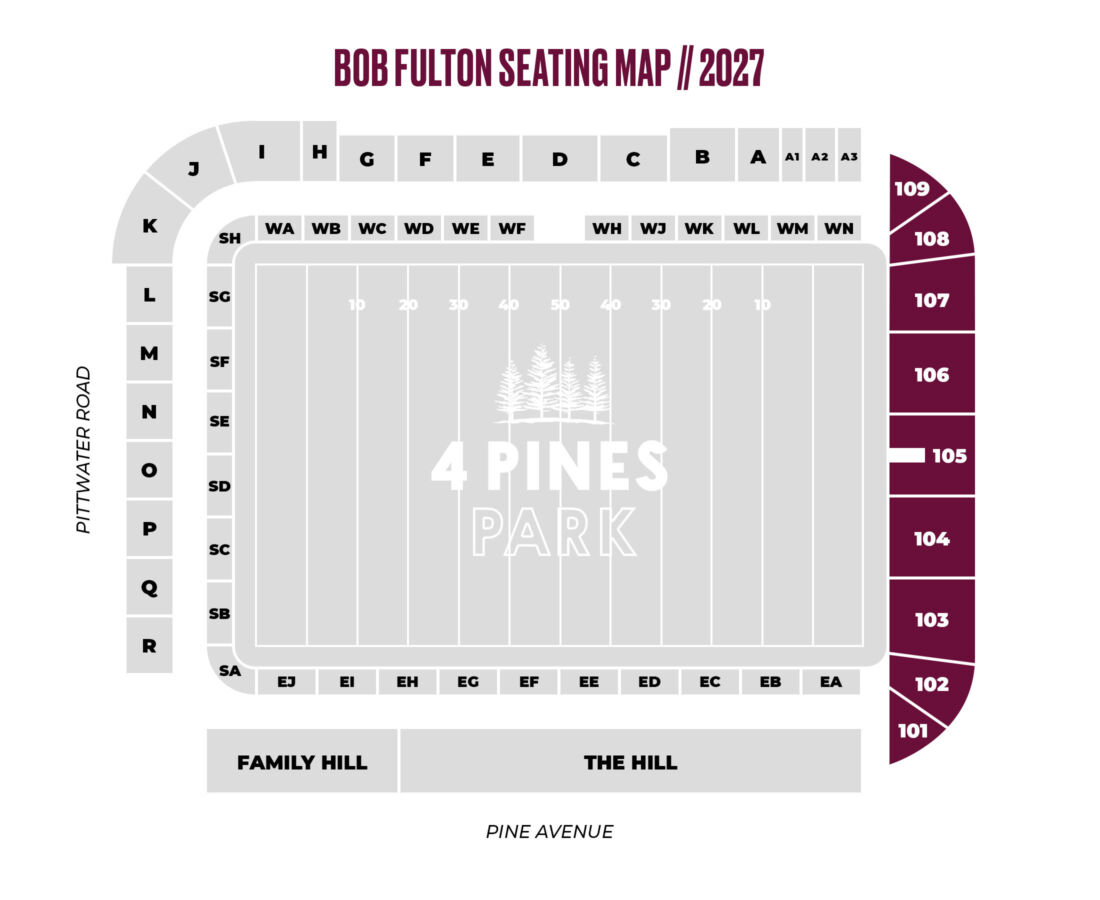 2027 Bob Fulton Seating Map