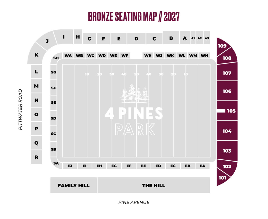 2027 Bronze Seating Map
