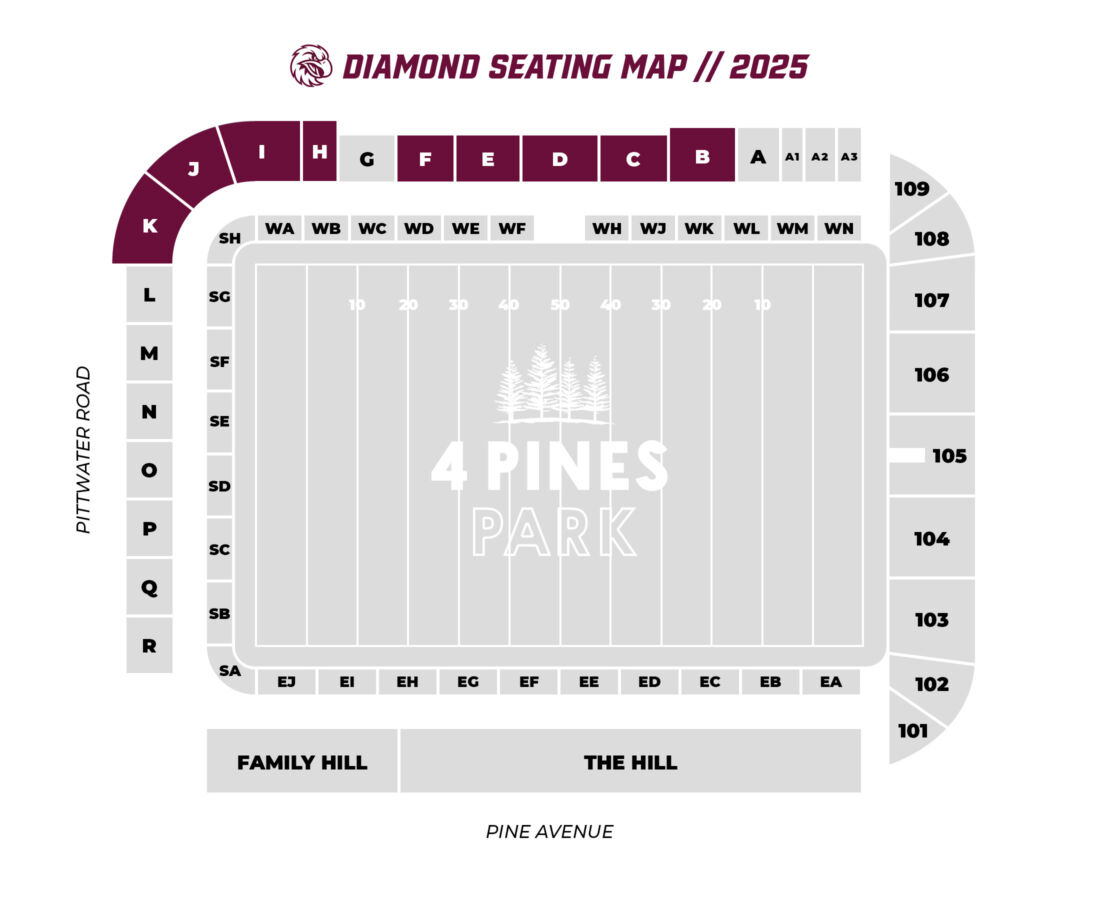 Diamond Seating Map