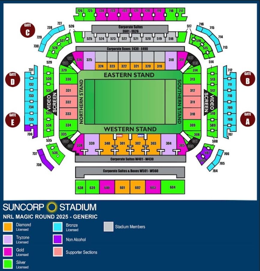 Magic Round Seat Map