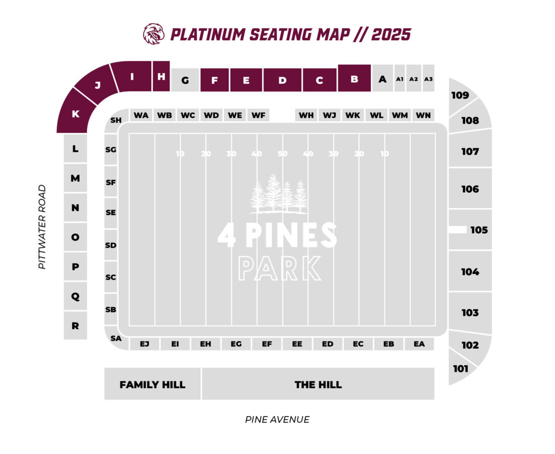 Platinum Seating Map